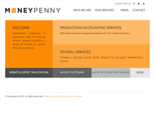 Tablet Screenshot of moneypenny.com.au
